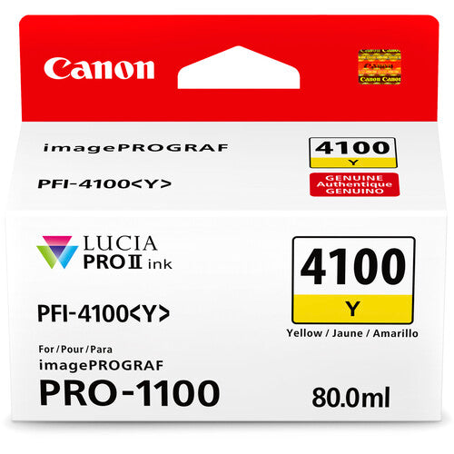 Canon PFI-4100 Yellow Pigment Ink Tank (80mL)