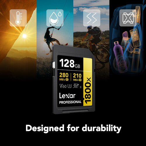 Lexar Pro SDXC 1800x UHS-II 128GB 2-Pack