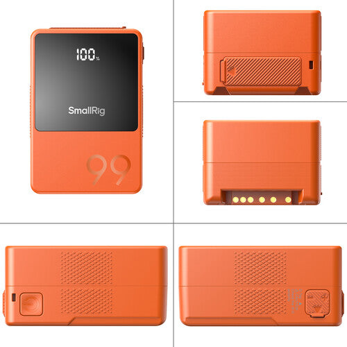 SmallRig VB99 Mini V-Mount Battery (99Wh, Orange)