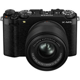 FUJIFILM X-M5 Mirrorless Camera with XC 15-45mm f/3.5-5.6 Lens (Black)