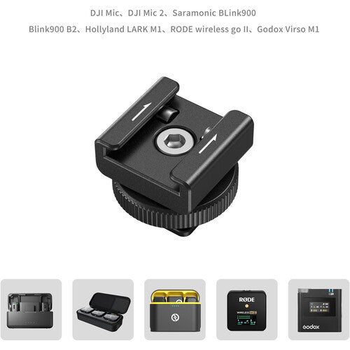 SmallRig Wireless Microphone Support with Cold Shoe Mount