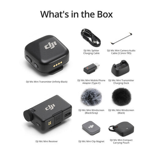配信機器・PA機器・レコーディング機器 DJI Mic Mini Wireless Microphone DJI Mic Mini Dual Wireless Microphone System | Sweetwater