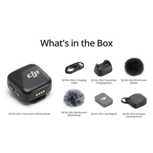 DJI Mic Mini Clip-On Transmitter with Built-In Microphone (2.4 GHz