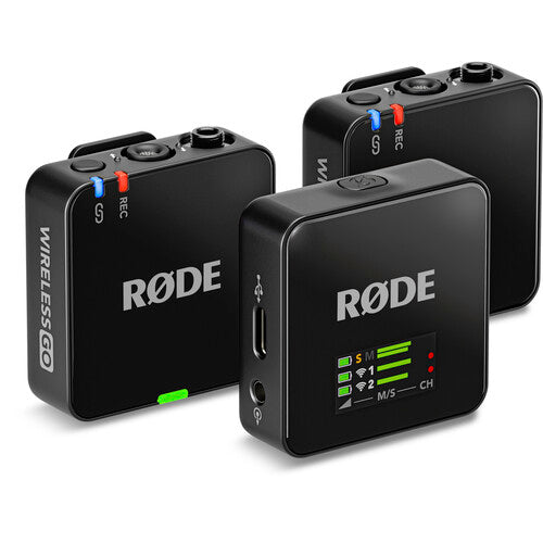 RODE Wireless GO (Gen 3) 2-Person Compact Digital Wireless Microphone System/Recorder (2.4 GHz, Black)