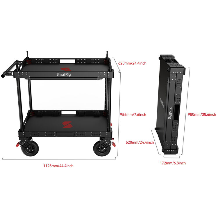 SmallRig 36" Lightweight Video Production Camera Cart