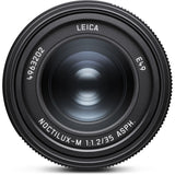 Leica Noctilux-M 35 f/1.2 ASPH.  (Black Anodized Finish)