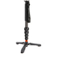 3 Legged Thing Alana Carbon Fiber Monopod with DocZ Foot Stabilizer Kit (Darkness) - Nelson Photo & Video