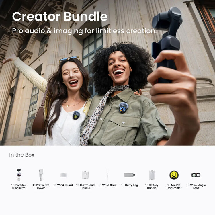 Insta360 Luna Ultra Creator Bundle (Stellar White)