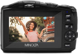 MINOLTA MND55 64 MP Autofocus / 4K Ultra HD Camera w/WiFi (Black)