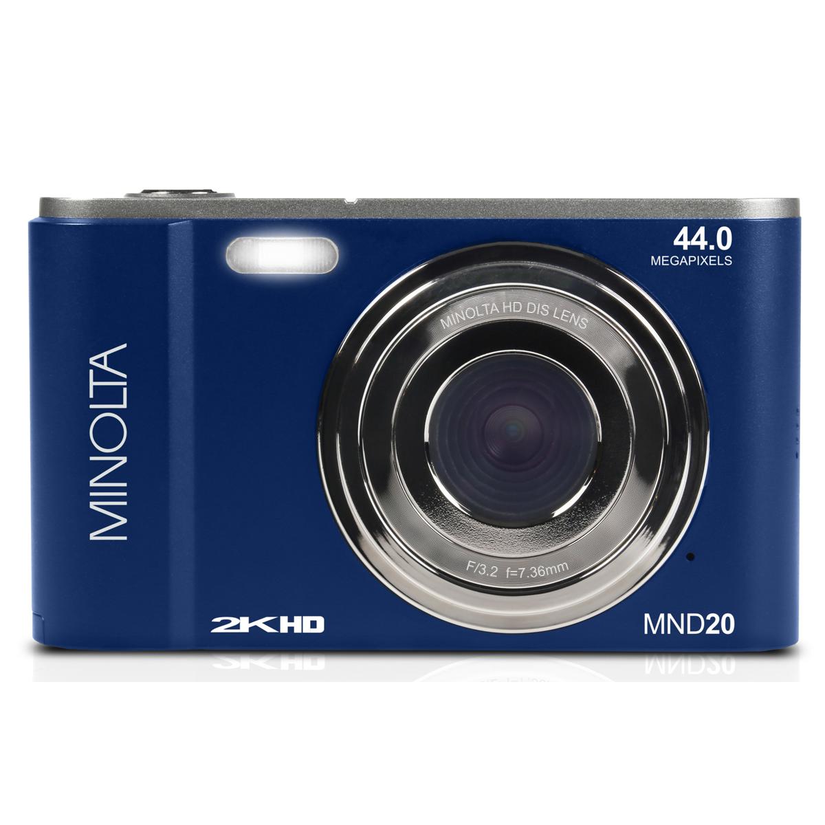 Minolta Minolta MND20 44 MP 2.7K Ultra HD Digital Camera (Blue)