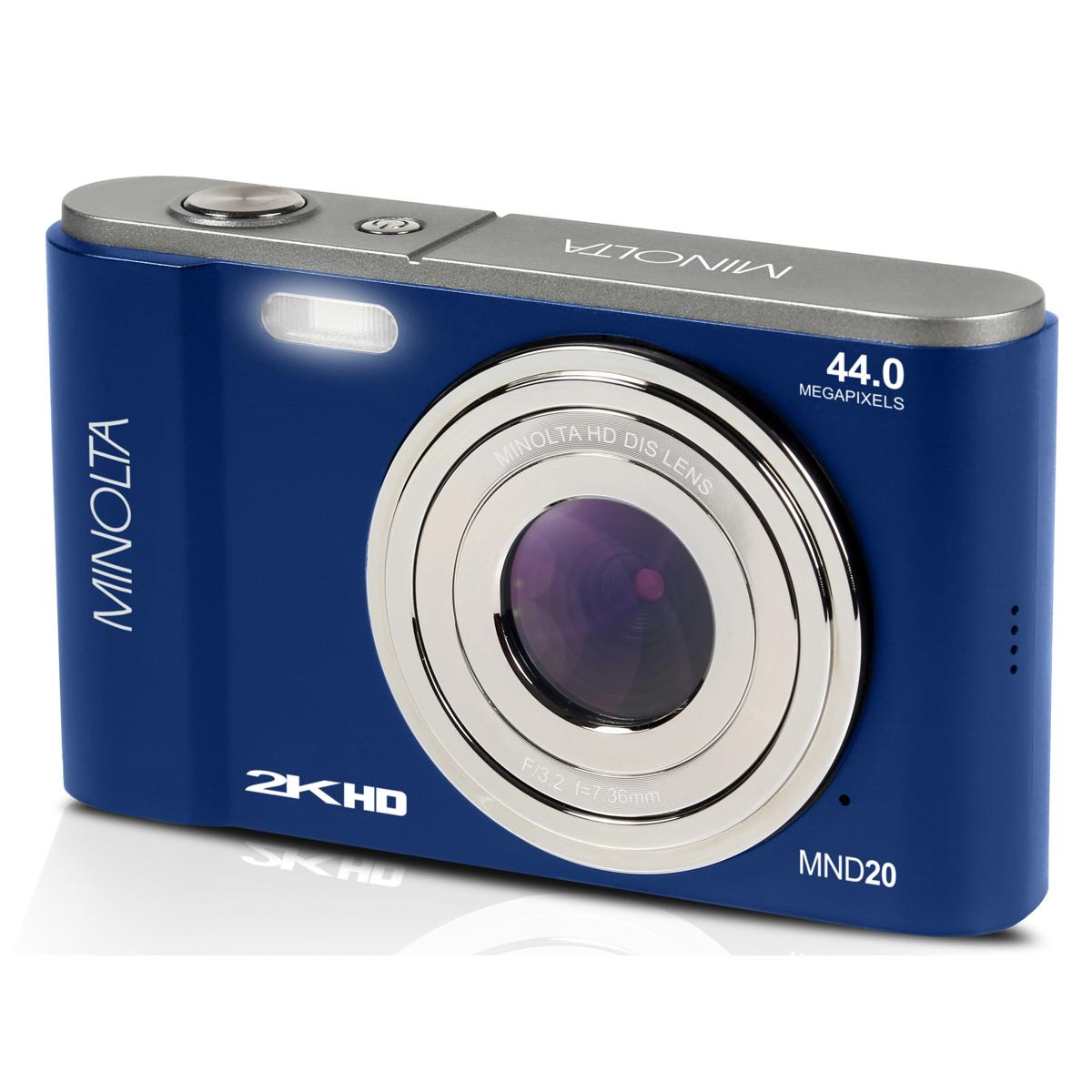 Minolta Minolta MND20 44 MP 2.7K Ultra HD Digital Camera (Blue)