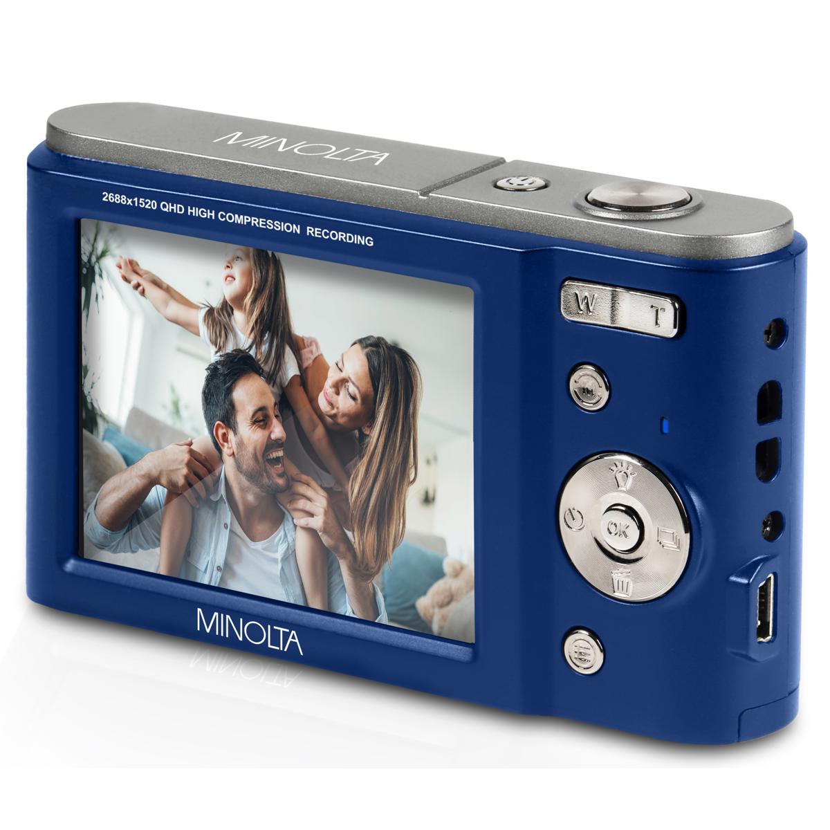 Minolta Minolta MND20 44 MP 2.7K Ultra HD Digital Camera (Blue)