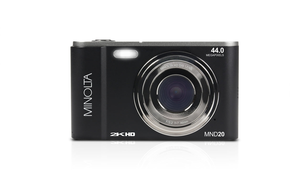 MINOLTA MND20 44 MP / 2.7K Ultra HD Digital Camera (Black)