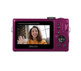 MINOLTA MND25 48 MP Autofocus / 4K Ultra HD Camera w/Selfie Mirror (Magenta)