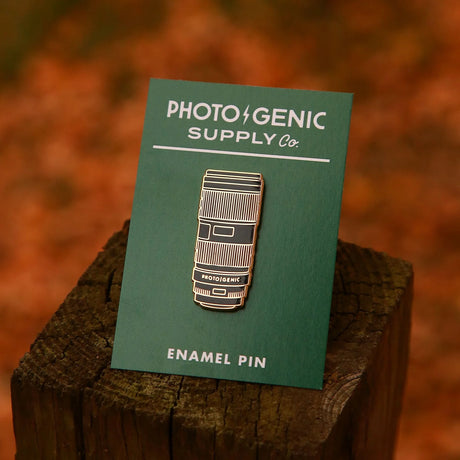 Photogenic Supply Co. Enamel Pin - Telephoto (Gold)