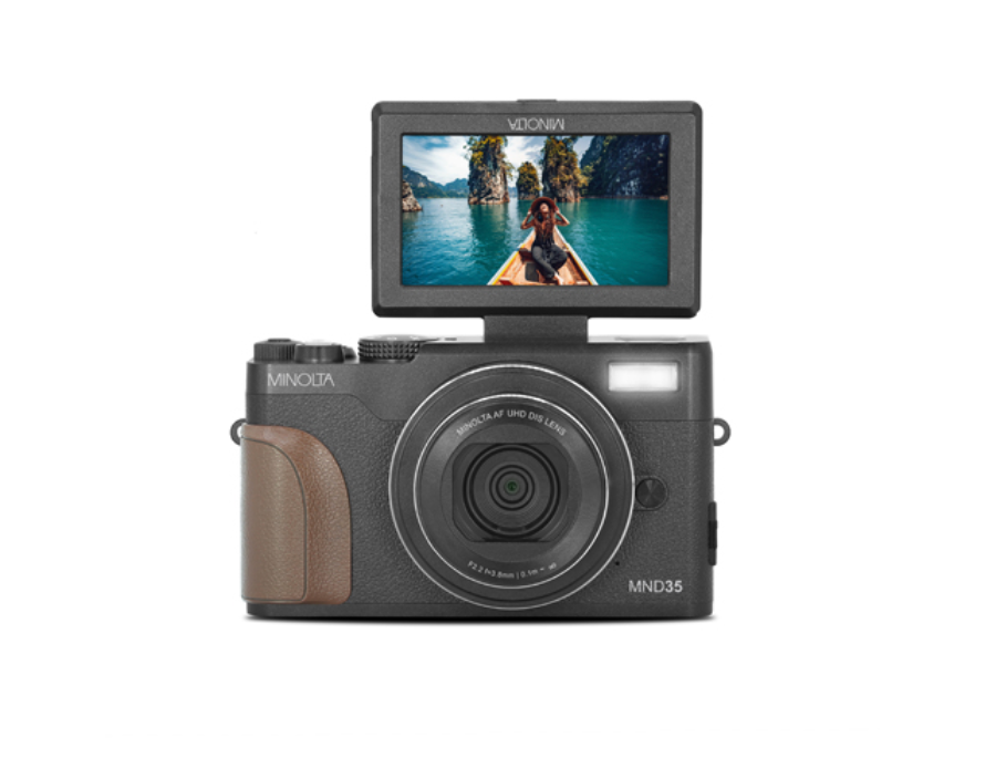 MINOLTA MND35 64 MP Autofocus / 4K Ultra HD Camera w/WiFi (Black)