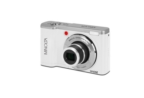 MINOLTA MNB5Z 48 MP / 5K Ultra HD Dual Lens Camera w/5x Optical Zoom (White)