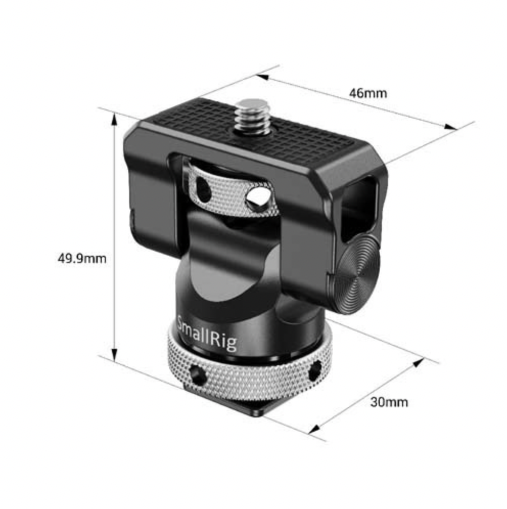 SmallRig Swivel and Tilt Monitor Mount with Cold Shoe