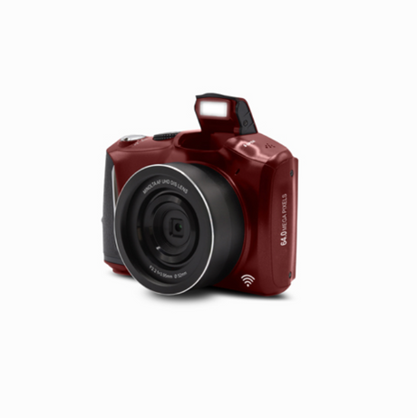 MINOLTA MND55 64 MP Autofocus / 4K Ultra HD Camera w/WiFi (Red)