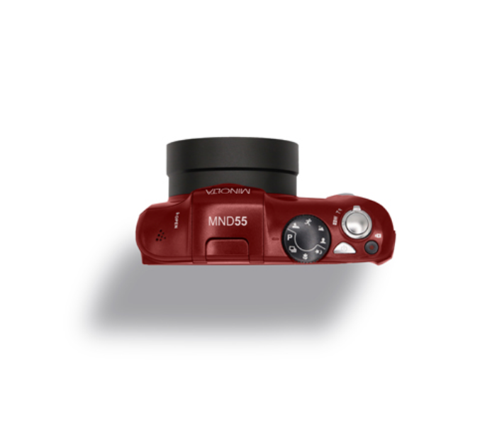 MINOLTA MND55 64 MP Autofocus / 4K Ultra HD Camera w/WiFi (Red)