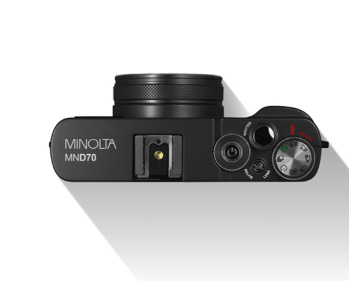 MINOLTA MND70 Retro 48 MP Autofocus / 5K Ultra HD Dual Lens Camera w/WiFi (Black)