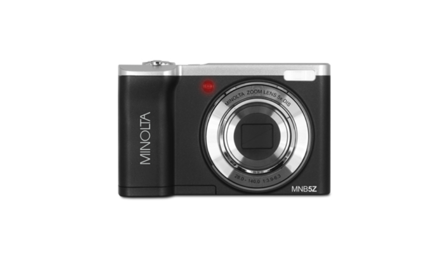 MINOLTA  MNB5Z 48 MP / 5K Ultra HD Dual Lens Camera w/5x Optical Zoom (Black) - No memory card