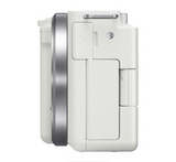 Sony ZV-E10 Mirrorless Camera with 16-50mm f/3.5-5.6 II Lens (White)