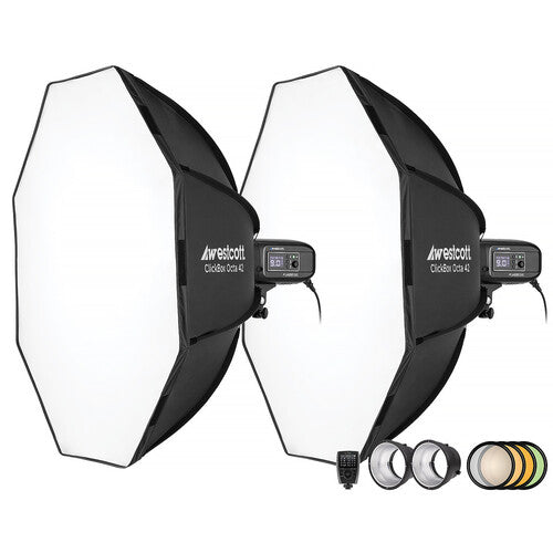 Westcott FJ400-SE 400Ws Strobe with FJ-X3 M Universal Trigger (110V, US Power Cord 2-Light Kit)