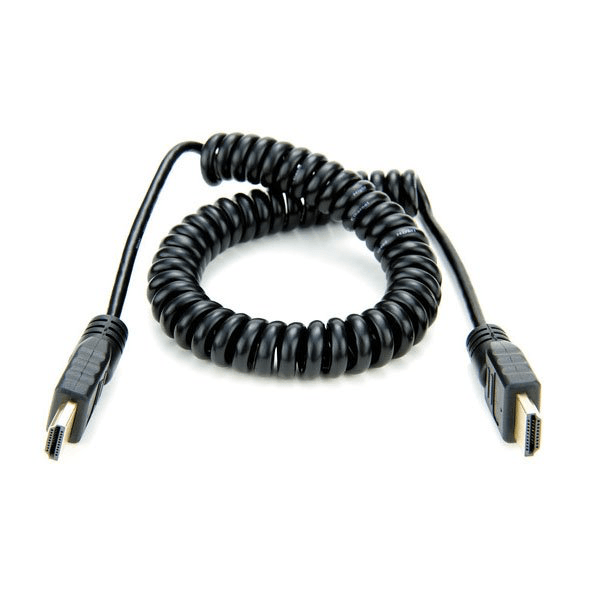 Shop Atomos ATOMCAB010 Coiled Full HDMI to Full HDMI Cable (30-45cm) by Atomos at Nelson Photo & Video