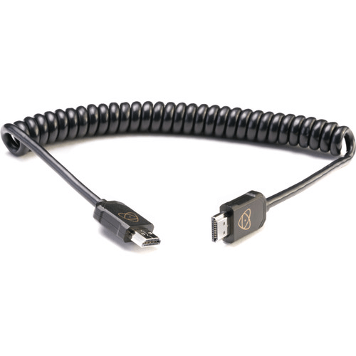 Shop Atomos AtomFLEX HDMI (Type-A) Male to HDMI (Type-A) Male Coiled Cable (16 to 32") by Atomos at Nelson Photo & Video