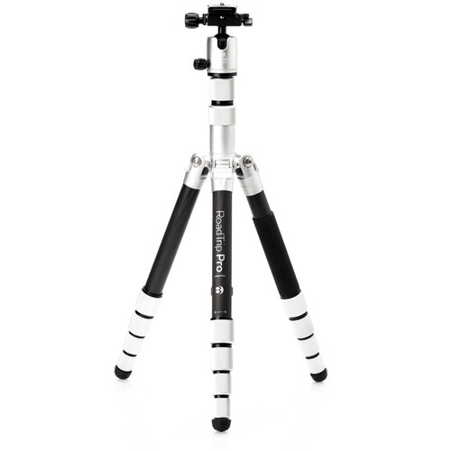 Shop Benro MeFOTO RoadTrip Pro Carbon Fiber Series 1 Travel Tripod with Ball Head and Monopod (Silver) by Benro at Nelson Photo & Video