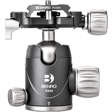 Shop Benro VX20 Two Series Arca-Swiss Style Aluminum Ballhead with PU50N Camera Plate (VX20) by Benro at Nelson Photo & Video