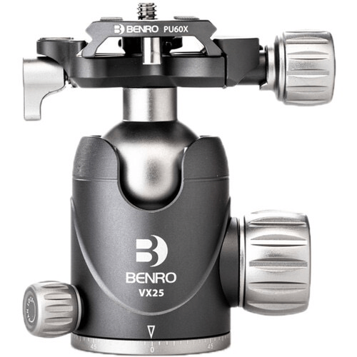 Shop Benro VX25 Two Series Arca-Swiss Style Aluminum Ballhead with PU60N Camera Plate (VX25) by Benro at Nelson Photo & Video