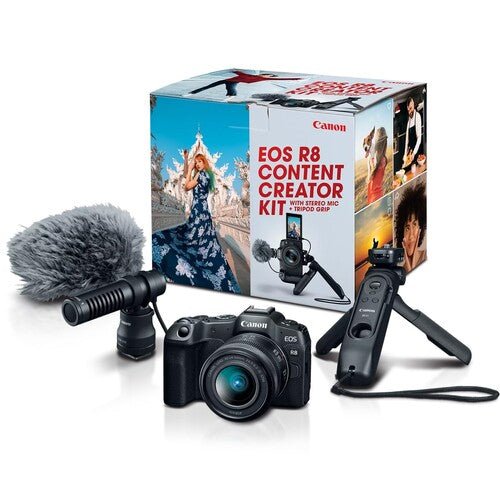 Canon EOS R8 Mirrorless Camera Content Creator Kit - Nelson Photo & Video
