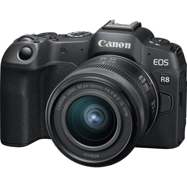 Shop Canon EOS R8 Mirrorless Camera with 24-50mm f/4.5-6.3 IS STM Lens by Canon at Nelson Photo & Video