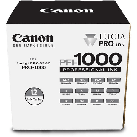 Shop Canon PFI-1000 LUCIA PRO 12 Ink Tank Set by Canon at Nelson Photo & Video
