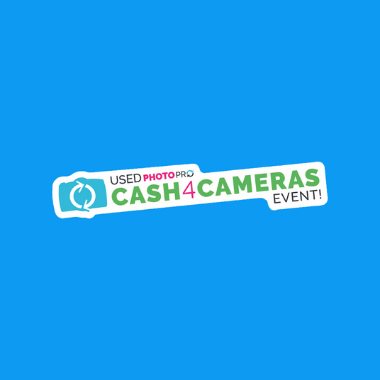 cash 4 cameras logo on a blue background