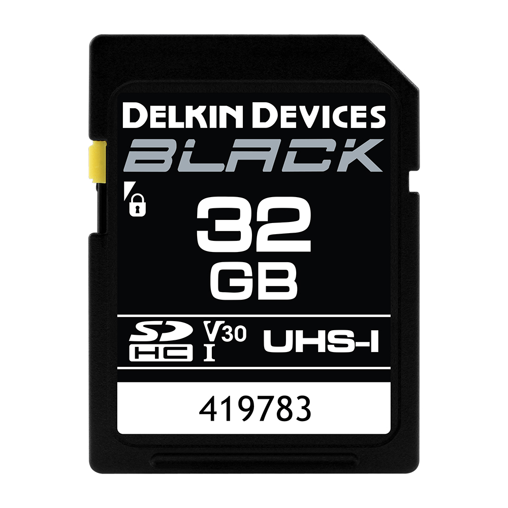 Shop Delkin Black Rugged SD Card 99MB/S - 32 GB by Delkin at Nelson Photo & Video