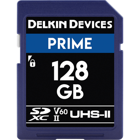 Delkin Devices 128GB Prime UHS-II SDXC Memory Card Delkin Devices 128GB Prime UHS-II SDXC Memory Card - Nelson Photo & Video