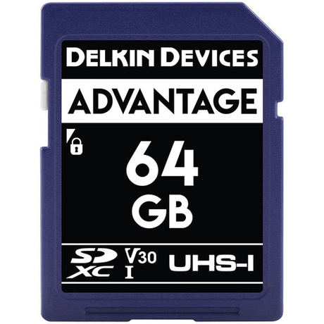 Shop Delkin Devices 64GB Advantage UHS-I SDXC Memory Card by Delkin at Nelson Photo & Video
