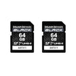 Delkin Devices 64GB Black UHS-II (U3/V90) SD Memory Cards (2PK) - Nelson Photo & Video