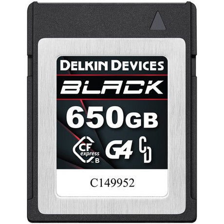 Delkin Devices 650GB BLACK CFexpress Type B Memory Card - Nelson Photo & Video
