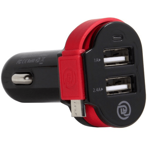 Shop Digital Treasures ChargeIt! Dual Output Car Charger with Micro USB Cable by PC TREASURES LLC at Nelson Photo & Video