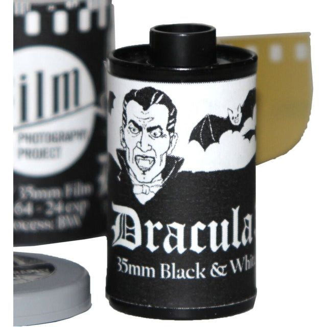 Shop DRACULA BLACK & WHITE 35MM - ISO 64 (24 EXPOSURES) by Film Photography Project at Nelson Photo & Video