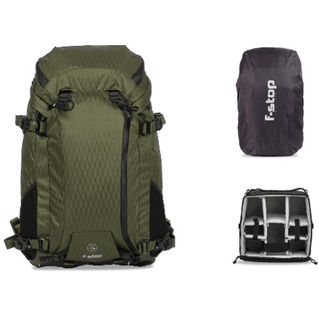 Shop f-stop AJNA DuraDiamond 37L Travel & Adventure Photo Backpack Bundle (Cypress Green) by F-Stop at Nelson Photo & Video