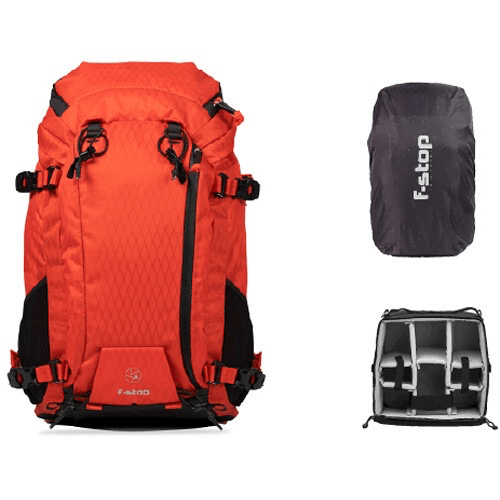 Shop f-stop AJNA DuraDiamond 37L Travel & Adventure Photo Backpack Bundle (Magma Red) by F-Stop at Nelson Photo & Video