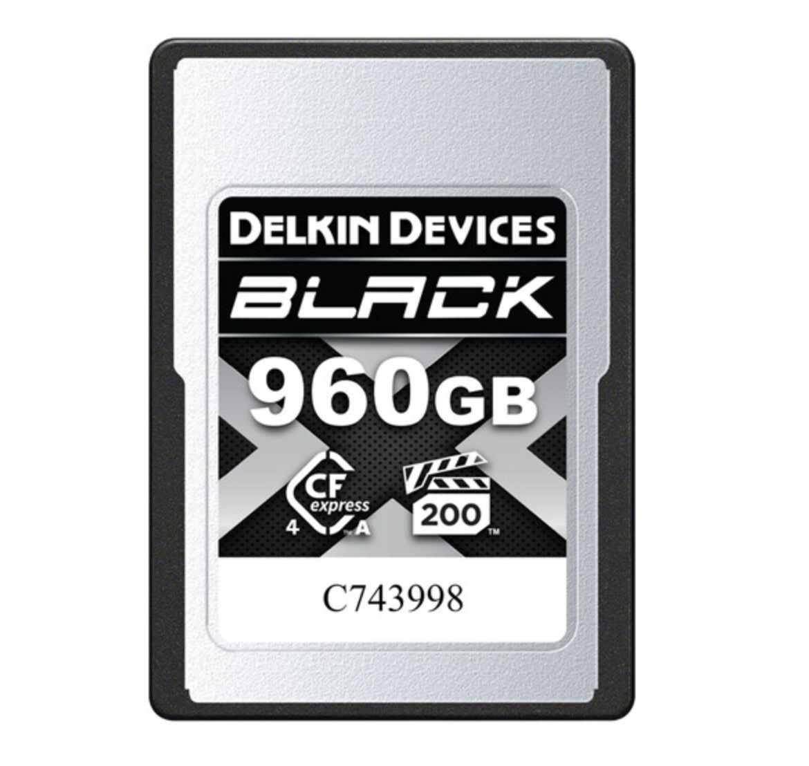 Delkin Devices 960GB BLACK CFexpress™ Type A VPG200 Memory Card