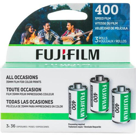 FujiFilm 400 Color Negative Film 3-Pack (108 exposures) 35mm FujiFilm 400 Color Negative Film 3-Pack (108 exposures) FujiFilm 400 Color Negative Film 3-Pack (108 exposures) - Nelson Photo & Video