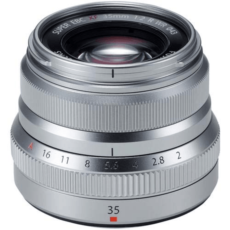 Shop Fujifilm Fujinon XF 35mm f/2 R WR Lens (Silver) by Fujifilm at Nelson Photo & Video