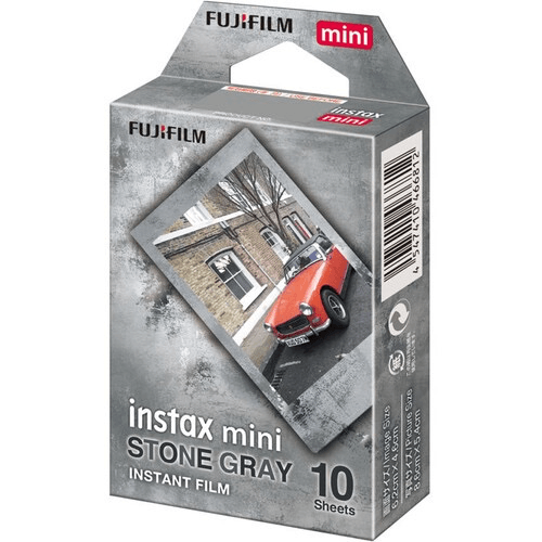 Shop FUJIFILM INSTAX Mini Stone Gray Instant Film (10 Exposures) by Fujifilm at Nelson Photo & Video